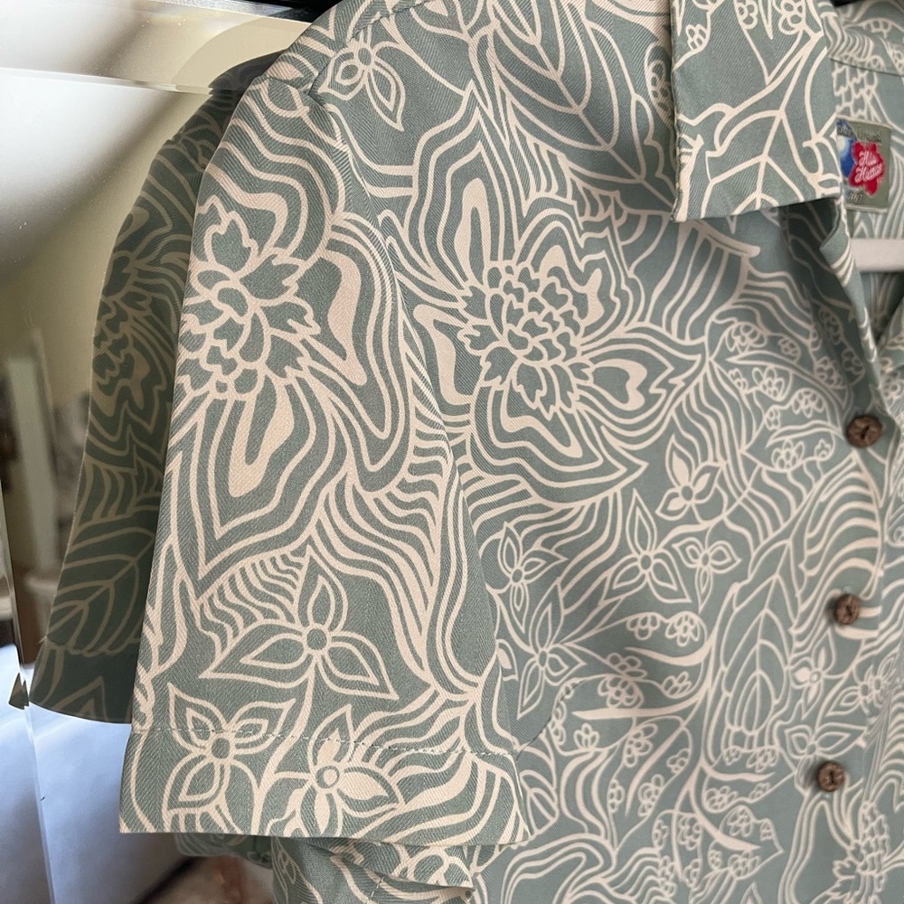 Vintage Hilo Hattie The Original Hawaiian Silk Button Blouse Size‎ XS (148) - Picture 2 of 8
